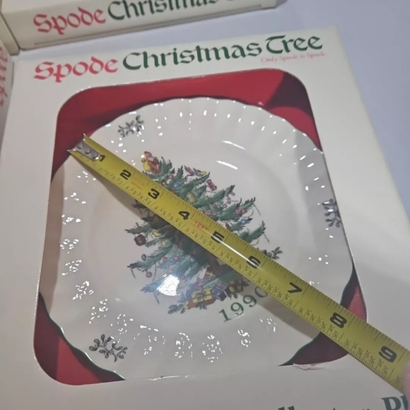 Spode Christmas Tree Collector Plates. Set Of 4. 1990-1993 - Picture 6 of 6